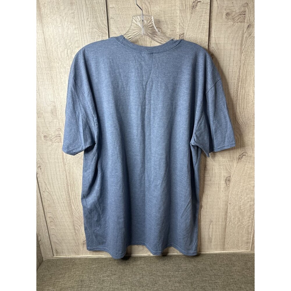 Gildan Softstyle Liberty & Freedom T-Shirt Cotton Blue Patriotic Horse XL Adult - Picture 2 of 6